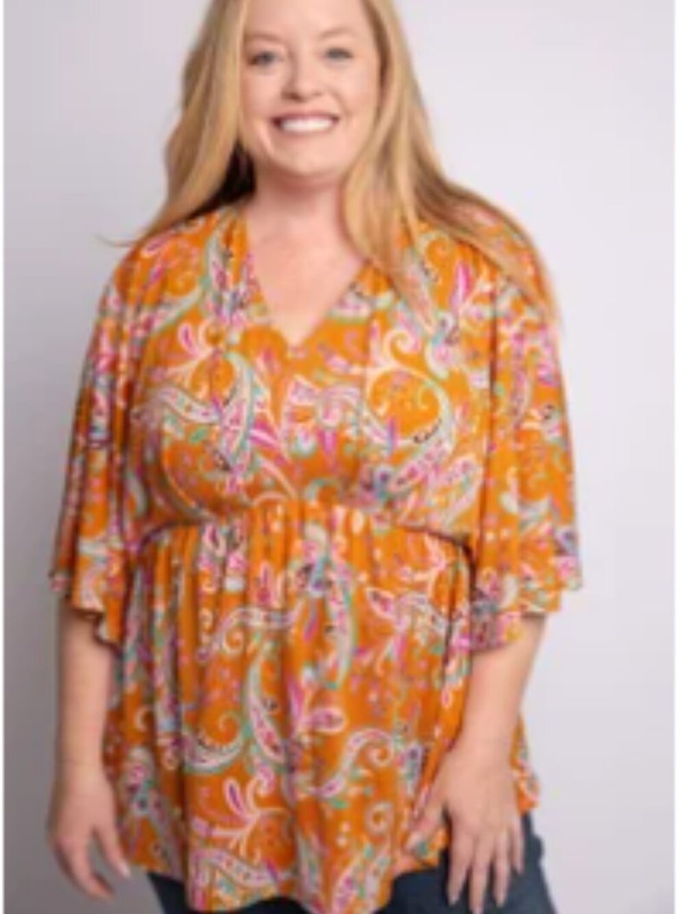 Dear Scarlett DREAMER TOP MARIGOLD Size LARGE